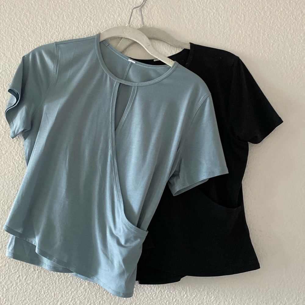 Lululemon athletica Crop Top in Dusty Blue 6